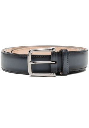 Tod's logo-buckle fastening belt - Black
