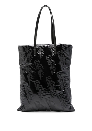 BY FAR logo-embossed tote bag - Black