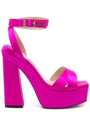 Jimmy Choo Pre-Owned 140mm Gaia sandals - Pink