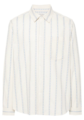 Wood Wood Aster floral-jacquard shirt - Neutrals