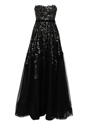 Saiid Kobeisy sequin-embellished tulle gown - Black