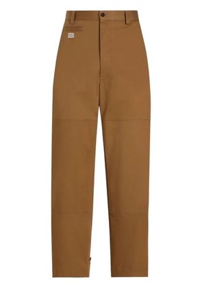 Dolce & Gabbana logo-plaque trousers - Brown