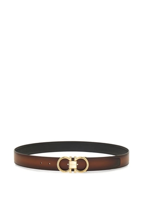 Ferragamo reversible and adjustable Gancini belt - Brown
