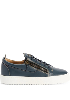 Giuseppe Zanotti Frankie double-zip low-top sneakers - Blue