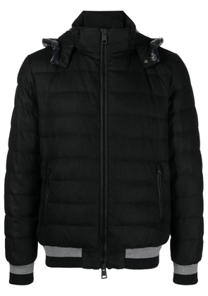 Herno quilted-finish padded jacket - Black