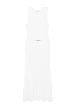 Gabriela Hearst ribbed sleeveless dress - Neutrals