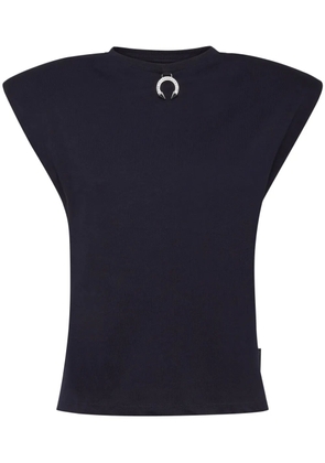 Philipp Plein charm-detail cotton tank top - Blue