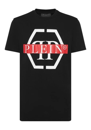 Philipp Plein PP Tape-print round-neck T-shirt - Black