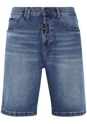 Philipp Plein Formentera low-rise denim shorts - Blue