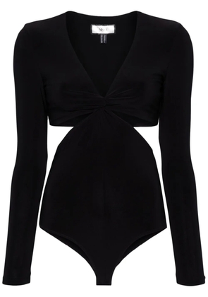 NISSA cut-out long-sleeve bodysuit - Black