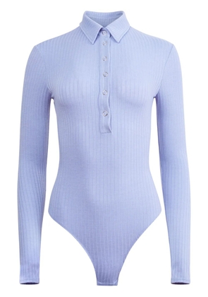 Fleur Du Mal ribbed-knit bodysuit - Blue