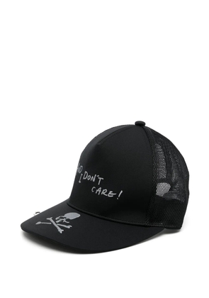 Mastermind World slogan-embroidered cap - Black