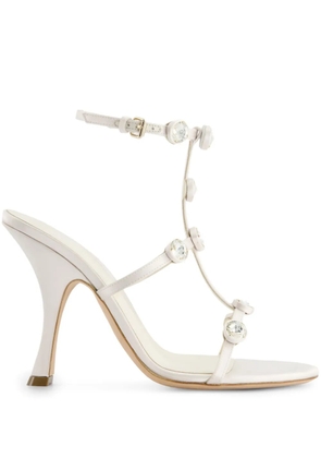 Giambattista Valli 110mm rhinestone-embellished - White