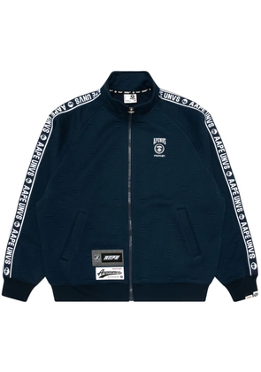 AAPE BY *A BATHING APE® logo zip-up sweatshirt - Blue