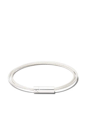 Le Gramme Le 9 Grammes Double Cable bracelet - Silver