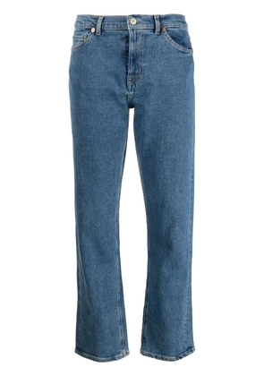 PS Paul Smith mid-rise cropped jeans - Blue