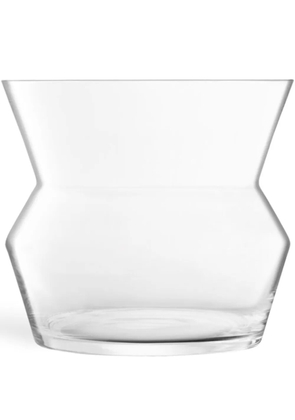 LSA International medium Sculpt glass vase (23cm x 26cm) - Neutrals