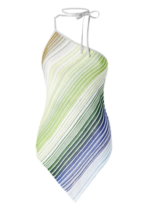 Missoni striped halterneck top - Green