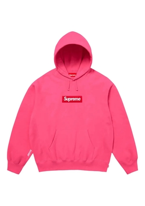 Supreme logo-patch hoodie - Pink