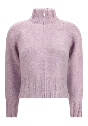 Magda Butrym high-neck zip-front cardigan - Pink