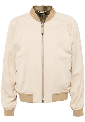TOM FORD twill bomber jacket - Neutrals