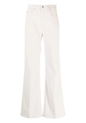 AMI Paris flared corduroy trousers - White
