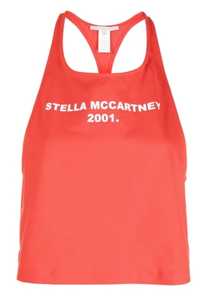 Stella McCartney logo-print tank top - Red