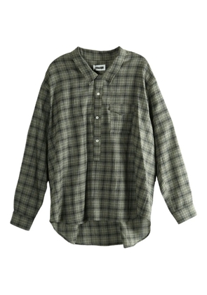 Magliano checked chest-pocket shirt - Grey