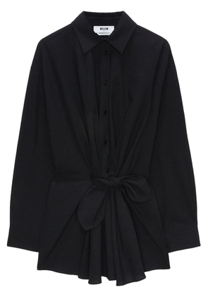 MSGM knot-detail mini dress - Black
