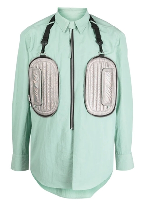 Craig Green padded-pocket zip-up shirt