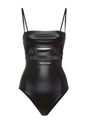 DSQUARED2 faux-leather swimsuit - Black