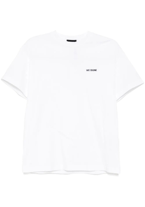 We11done embroidered logo T-shirt - White