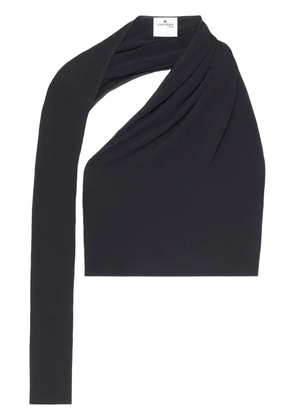 Courrèges Slash asymmetric cropped top - Black