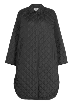TOTEME quilted cocoon coat - Black