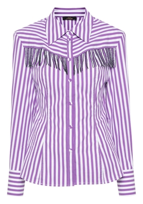 TWINSET bead-embellished shirt - Purple