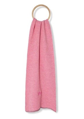Missoni logo-embroidered scarf - Pink