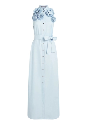 Karl Lagerfeld floral appliqué maxi dress - Blue