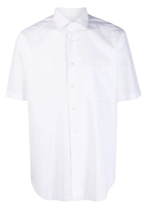 Xacus spread-collar short-sleeve shirt - White