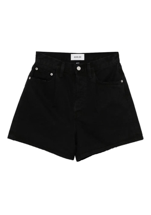 AGOLDE Rhoda cotton shorts - Holt holt (flat marbled blk)