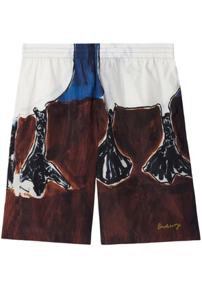 Burberry Swan deck shorts - Brown