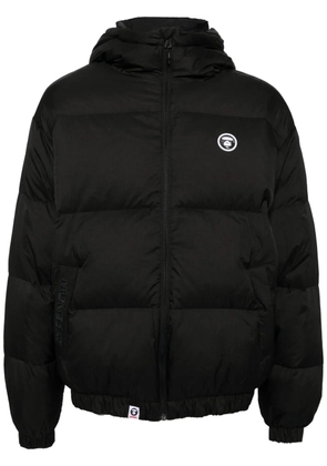 AAPE BY *A BATHING APE® logo-appliqué padded jacket - Black