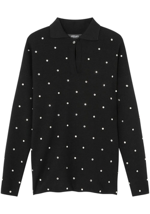 Versace Cielo Stellato polo sweater - Black