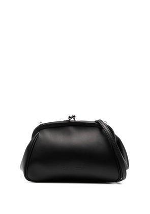 Yohji Yamamoto logo-embossed mini bag - Black
