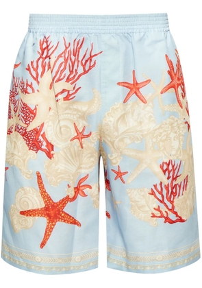 Versace Barocco-Sea cotton shorts - Blue