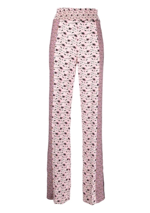 Prada Pre-Owned paisley-print wide-leg trousers - Pink
