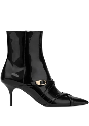Love Moschino pointed-toe ankle boots - Black