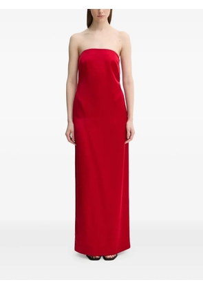 A.L.C. strapless satin maxi dress - Red