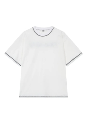 TOMBOY contrasting-trim T-shirt - White