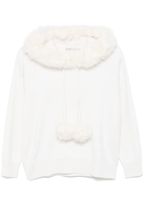 alice + olivia Oscar hoodie - White