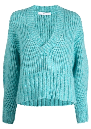 IRO Ewenn chunky-knit cropped jumper - Blue